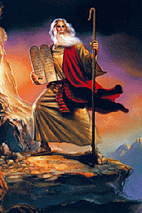 Moïse sur le mont Sinaï